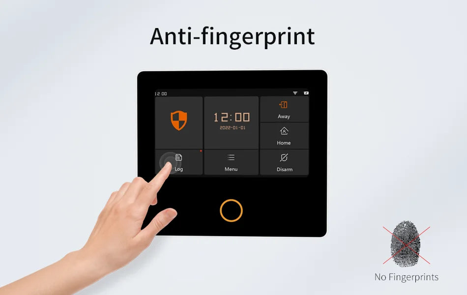 Staniot WiFi SecPanel 5 sistema di allarme domestico Wireless Tuya Smart 4.3 "Kit di sicurezza Touch Screen sirena integrata APP telecomando,Batteria integrata da 1500 mAh, supporto per Alexa