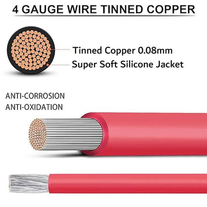 Cavo di alimentazione CA ad alta tensione 2 4 6 8 10 12 14 16 18 AWG Cavo elettrico in silicone Cavo in rame resistente al calore per inverter batteria