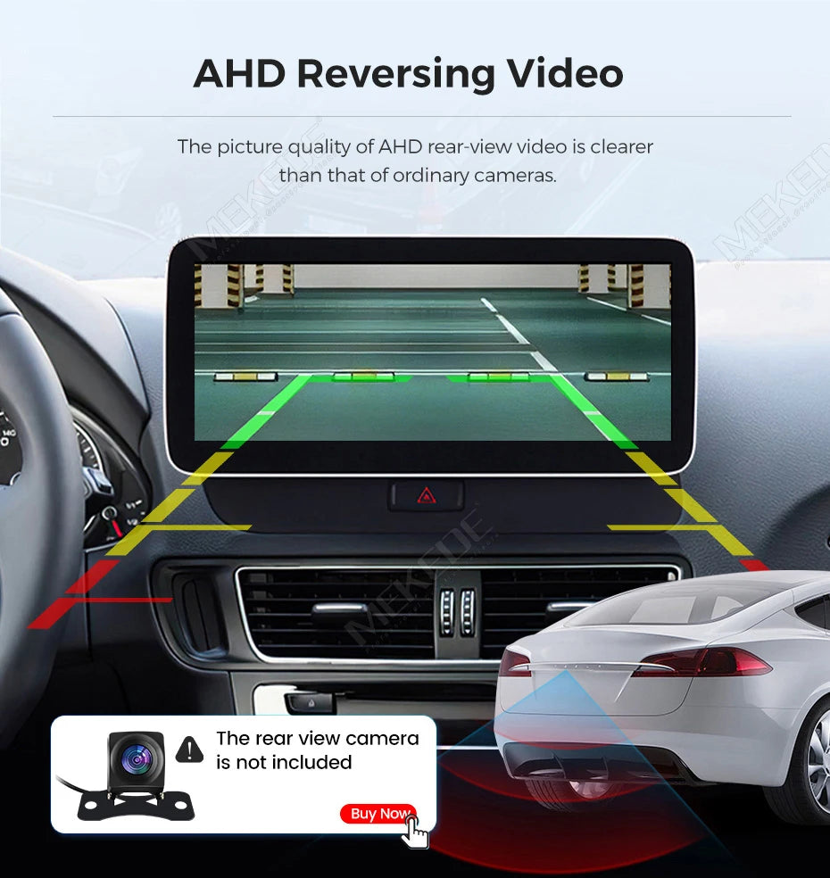 Schermo da 8,8 pollici, stile originale, sistema multimediale wireless con CarPlay e Android Auto per Audi Q5 2010-2017, 4G LTE, WiFi, BT, navigazione GPS, autoradio Android, lettore video 4K.
