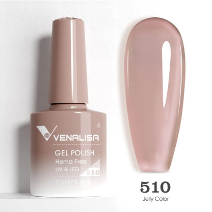 VENALISA Smalto gel per unghie da 7,5 ml Sparkle Glitter Diamante Brillante Colori estivi Semi permanente Soak off Vernice gel per unghie UV LED