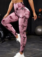 CZGUKE Leggings Tie-Dye da Donna a Vita Alta, Modellanti, Contenitivi, Push-Up, Senza Cuciture, per Yoga e Allenamento in Palestra