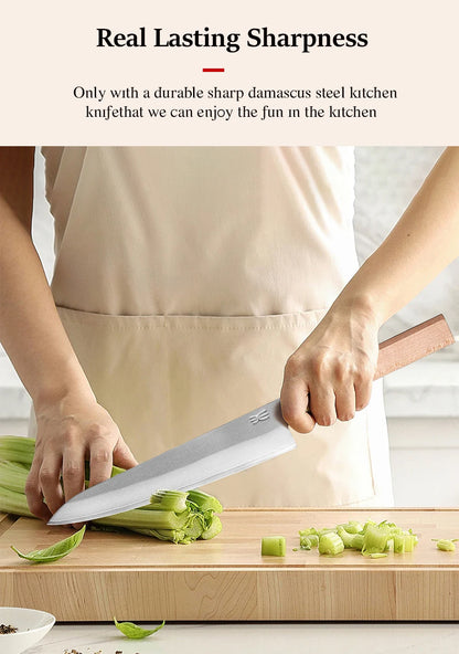 Set di coltelli da cucina in stile giapponese da 1 o 5 pezzi, coltello da chef in acciaio inossidabile composito a 3 strati, Nakiri Santoku, utensili da cucina multiuso