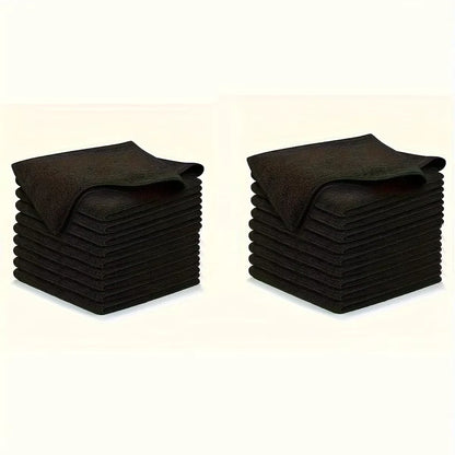 Asciugamano da cucina 5/10/20 pezzi, set di panni per pulizia grigio chiaro in fibra ultrafine, panno assorbente, morbido e smacchiato