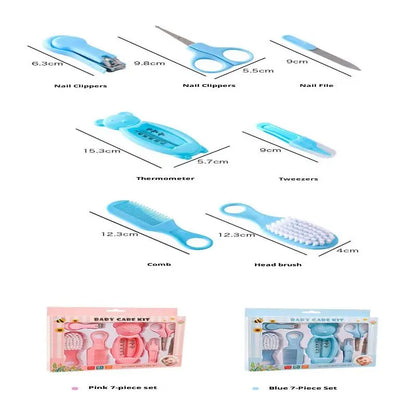 Set di 13 Pezzi per la Cura del Bambino, Kit Portatile per Toelettatura e Cura delle Unghie