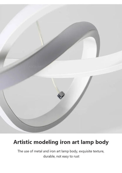 Lampada a sospensione moderna a LED con design irregolare aerodinamico Piccola lampada a sospensione creativa per camere da letto, sala da pranzo, sale studio