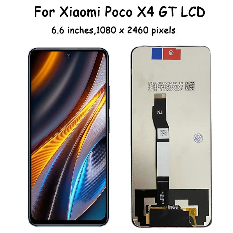 Display LCD di alta qualità da 6,6 pollici per Xiaomi POCO X4 GT 22041216G, touch screen digitalizzatore per Poco X4GT LCD con cornice
