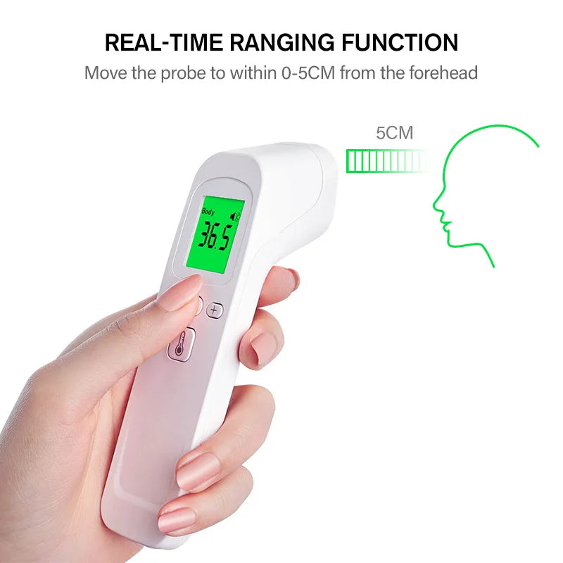 MAMIJOY Termometro per bambini LCD digitale a infrarossi Misurazione del corpo Fronte Orecchio Senza contatto Febbre per adulti Termometri per bambini IR