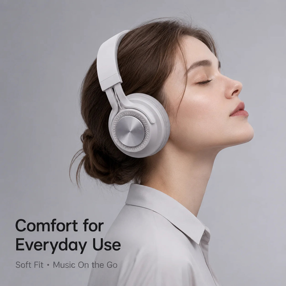 Cuffie Bluetooth P1, Auricolari Wireless con Driver Dinamici da 40mm, Stereo Bass, Pieghevoli, 25 Ore di Autonomia per Musica, Gaming e Chiamate