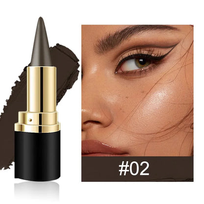Matita Gel Eyeliner Impermeabile Opaca Nera Bianca Liscia Altamente Pigmentata Anti-sbavatura Stick Ombretto Multiuso Cosmetico per Trucco Occhi