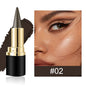Matita Gel Eyeliner Impermeabile Opaca Nera Bianca Liscia Altamente Pigmentata Anti-sbavatura Stick Ombretto Multiuso Cosmetico per Trucco Occhi