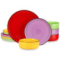 Vancasso 12/18/24 pezzi set di piatti in ceramica modello di spirali dipinti a mano di colore misto 4/6 pezzi piatti piani/dessert/cucina/piatti da zuppa
