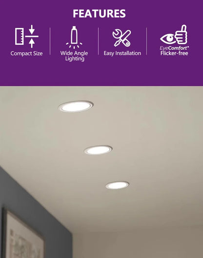 Lampada Tubolare LED PHILIPS PLC 2P G24d 6.5W 7.5W 10W MyCare, Downlight a 2 Pin 3000K 4000K 6500K Bianco, Sostituzione per Tubi Fluorescenti PL-C