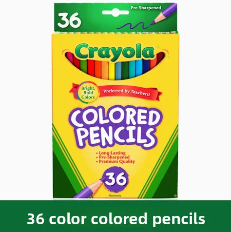 Matite Colorate Cancellabili Crayola, Confezione da 12, 36, 48 Pezzi, Set di Matite Pre-Affilate per Colorare e Disegnare, per Bambini, Studenti e Materiale Scolastico