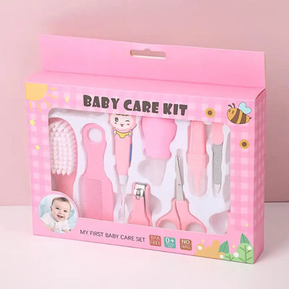 Set di 13 Pezzi per la Cura del Bambino, Kit Portatile per Toelettatura e Cura delle Unghie