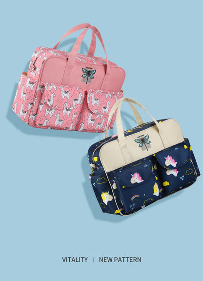 Borsa per pannolini impermeabile di nuovo stile borsa da viaggio Messenger di grande capacità borse multifunzionali per passeggino madre maternità
