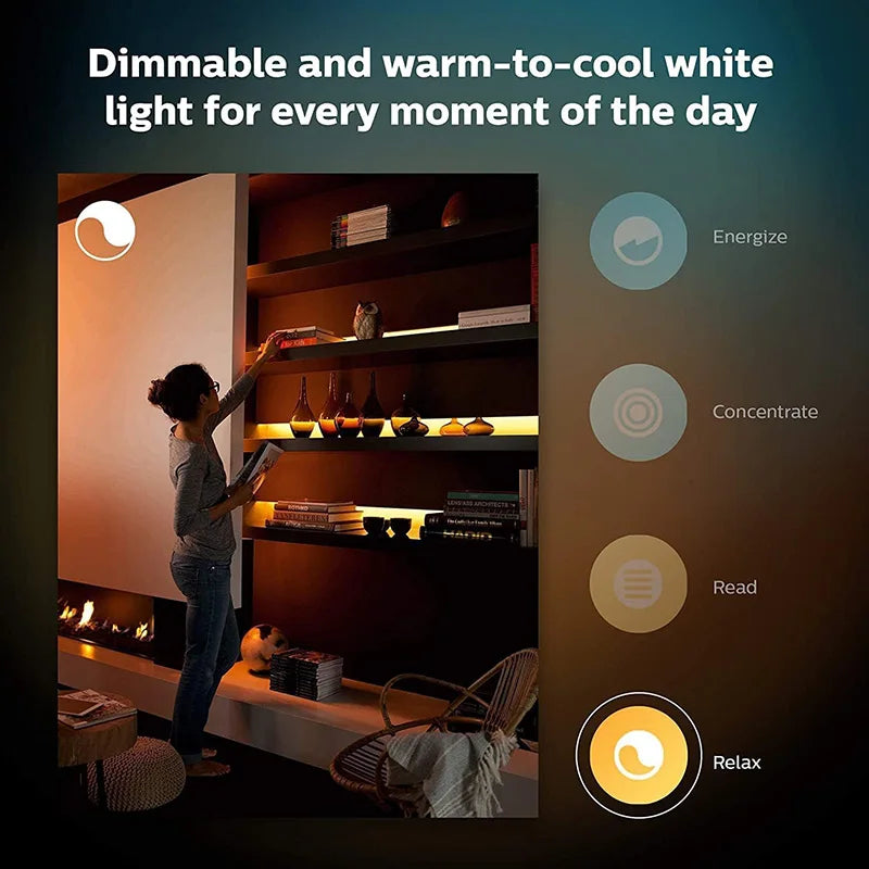 Philips Hue LED Lightstrip Plus Extension V4 1 Metro 1m Bianco e Colore Ambiance Kit LED Intelligente Dimmerabile con Connettore