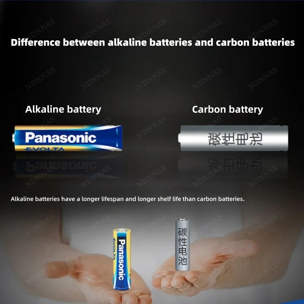 Panasonic 1.5V AAA # Batteria Alcalina a Lunga Durata per Serrature Intelligenti, Telecomandi TV e Condizionatori d'Aria, 4‑96 Pezzi