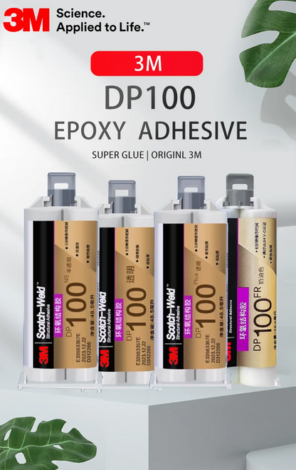 Adesivo epossidico originale 3M DP100 Scotch Weld 50ML Adesivo strutturale trasparente a due componenti DP100NS DP100PLUS