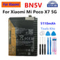 Batteria BN4A BN5W BN5Y BN6C BN71 BM68 BM5R BM5T BN5V BP59 per Xiaomi Redmi Note 7 14 15 Pro Xiaomi 13T Redmi 12 Poco X6 X7 5G