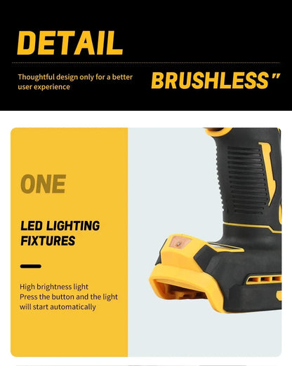 '2026 Nuovo!' DEWALT DCD805 Trapano Avvitatore a Impatto Elettrico Compatto Senza Spazzole, Utensile Elettrico per Batteria al Litio 20V