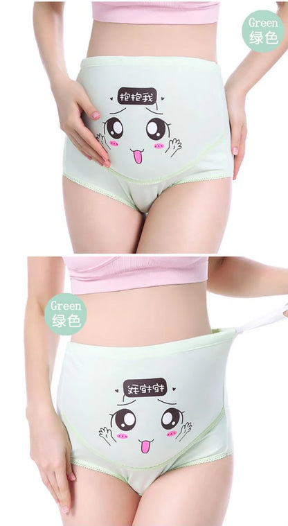 Mutandine di cotone per la biancheria intima di maternità incinta Mutandine vestiti per le donne incinte Slip di gravidanza Intimo di maternità a vita alta