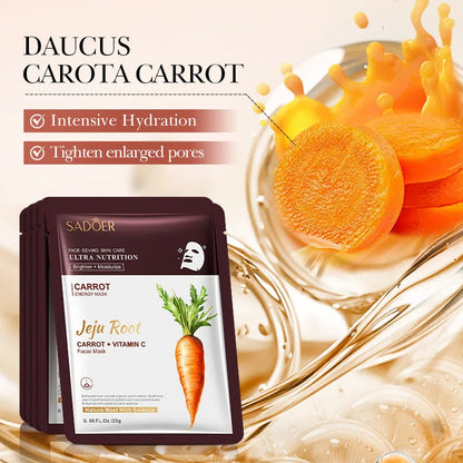 5 pz SADOER Radice di Pianta Maschera Per Il Viso Ginseng Sbiancamento Maschere Per Il Viso Idratante Rassodante Idratante Viso Copriletto Maschera Cura Della Pelle