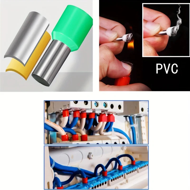 Terminale a Crimpare Tubolare VE, Connettore per Apparecchiature Elettriche, Pinza a Crimpare HSC86-4A