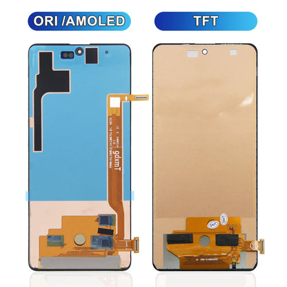Schermo LCD AMOLED da 6,7 pollici per Samsung Note 10 Lite, gruppo di ricambio per lo schermo touchscreen, compatibile con Samsung Note10 Lite N770 N770F, con cornice.