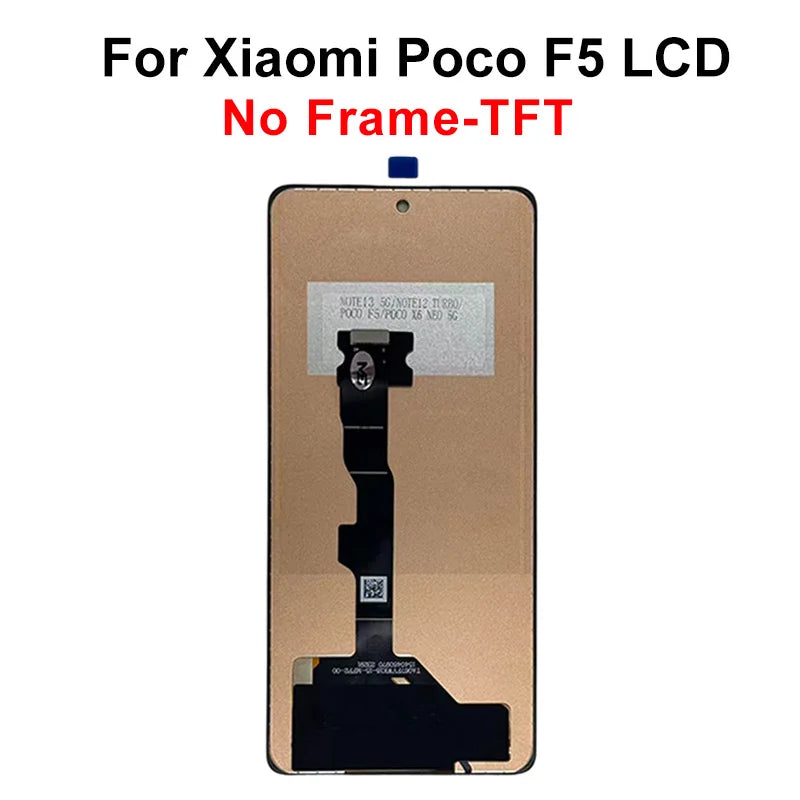 AAA-- Schermo LCD con tecnologia OLED per Xiaomi Poco F5 Pro, display e digitalizzatore touch screen 23049PCD8G, ricambi per Poco F5 LCD 23013PC75G.