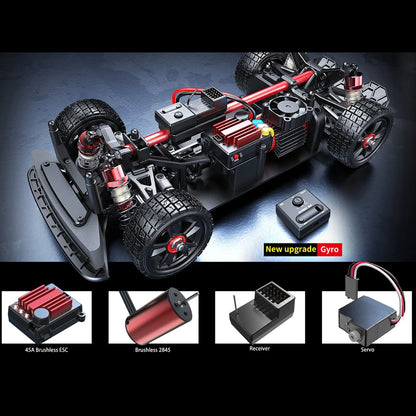 65 km/h HYPER GO MJX 14302 1/14 RC Auto Brushless 2.4G Telecomando 4WD Off-road Ad Alta Velocità RC Auto Camion Hobby RC Giocattoli Come Regalo