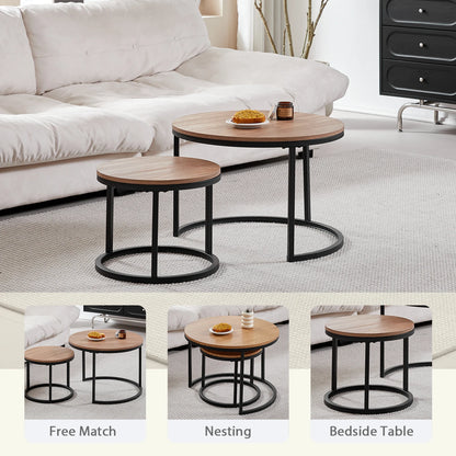 2 pezzi tavolino nordico 2 in 1 combinazione rotonda tavolo da tè per ufficio moderno e minimalista divano per la casa Ins tavolino soggiorno