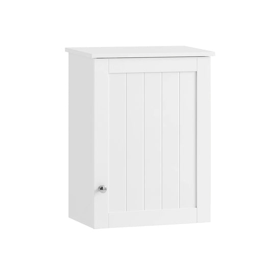 SoBuy BZR19-W Armadio sospeso con anta Armadietto da parete Bagno Armadio sospeso Armadio da cucina Armadio medicinale Mobili da bagno BHT Circa: 40x52x23 cm
