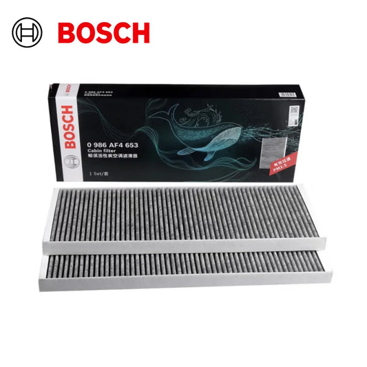 Filtro Aria Abitacolo Bosch 0986AF4653 per Tesla Model Y EV, Set Filtro Superiore Esterno a Carbone Attivo【OE:165837600A】