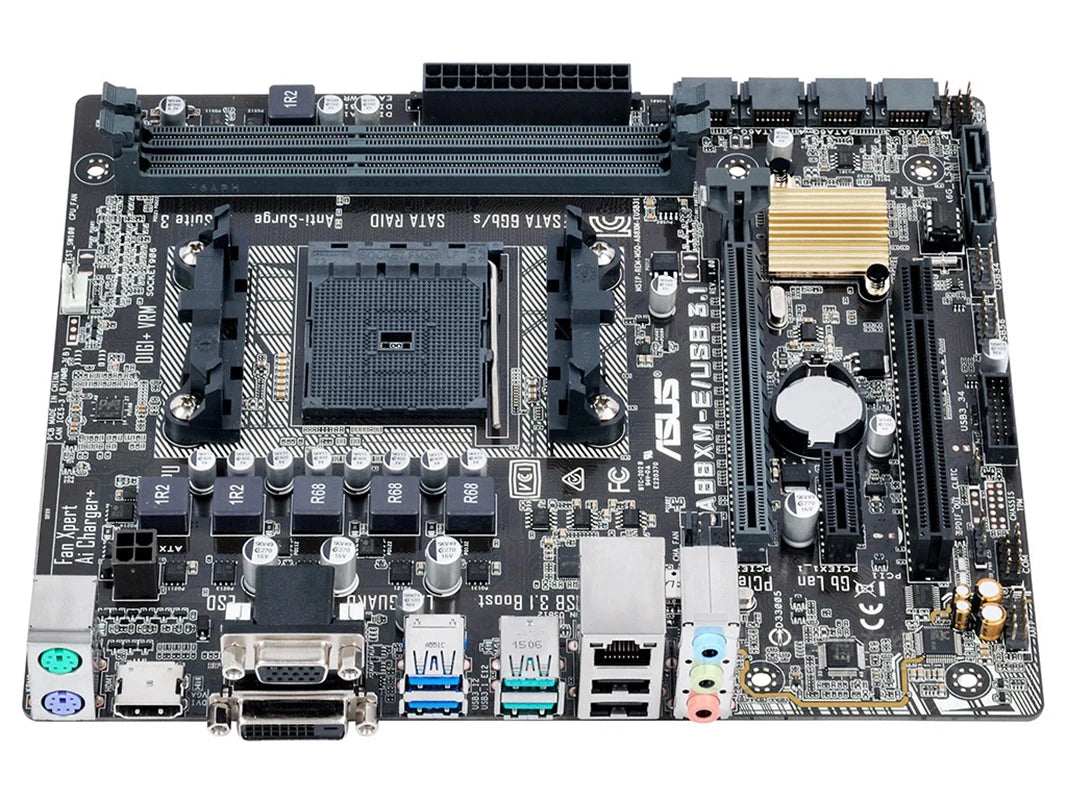 ASUS A88XM-E/USB 3.1 Scheda madre Micro ATX AMD A88X Socket FM2 + DDR3 SATA3 HDMI VGA DVI-D NUOVO per CPU serie A/serie Athlon