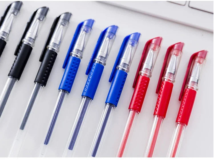 20/50 pezzi Penne gel Set Nero Blu Rosso Ricarica Gel Forniture scolastiche e per ufficio Cancelleria accessori kawaii cancelleria penne carine