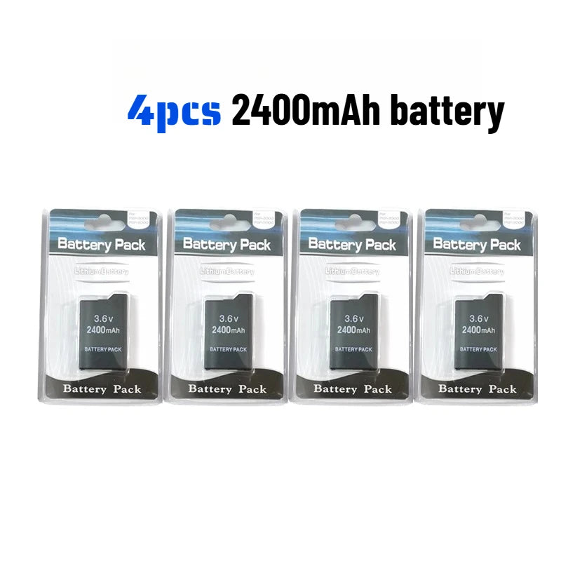 Batteria di Ricambio al Litio 3600/2400mAh per Console di Gioco Portatile PSP2000, Compatibile con PS Lite PSP-2PSP-3004