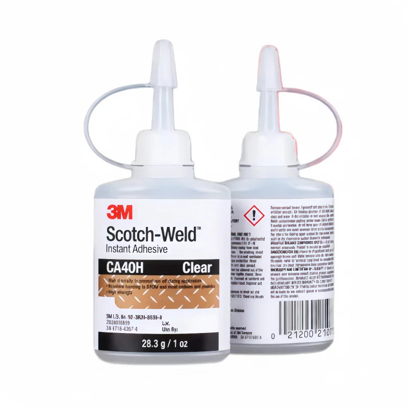Adesivo Istantaneo Originale 3M Scotch-Weld CA40H 28.3g, Colla Super Forte a Media Viscosità, Asciugatura Rapida per Metallo, Plastica e Gomma