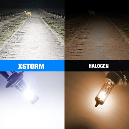 XSTORM H7 Kit fari a LED Mini lampadina 100W 25000LM 6000K CSP per fari per auto 12V Bianco Fendinebbia automatici H7 Led Turbo Automobile
