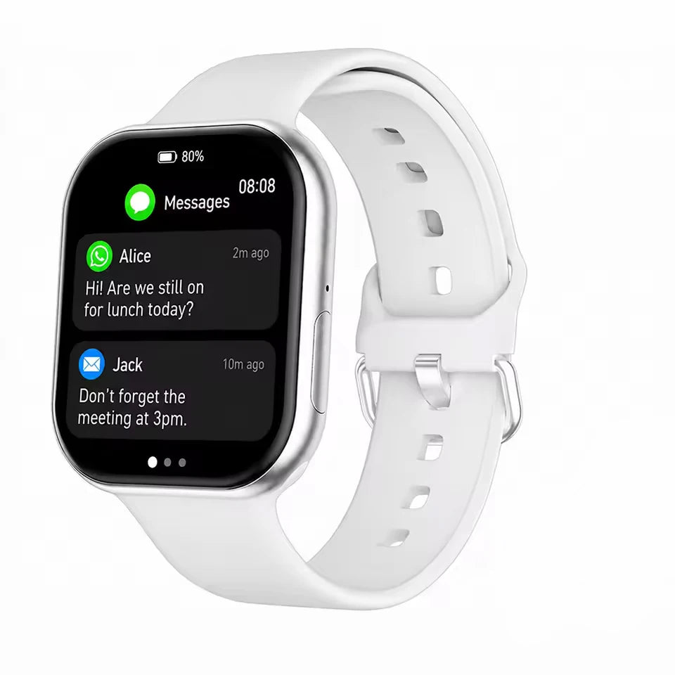 Nuovo Smartwatch iOS Serie 11, Display AMOLED Ultra HD, Cardiofrequenzimetro, GPS, Impermeabile IP68, Fitness, Chiamate Wireless, Braccialetto Originale