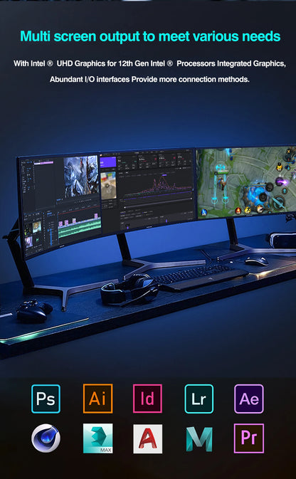 Combo Scheda Madre e CPU per PC Gaming Fai-da-Te ERYING, Intel Core i7/i9 12950HX/12850HX/12800HX, RAM DDR4, PCIe 4.0x16, LGA1151