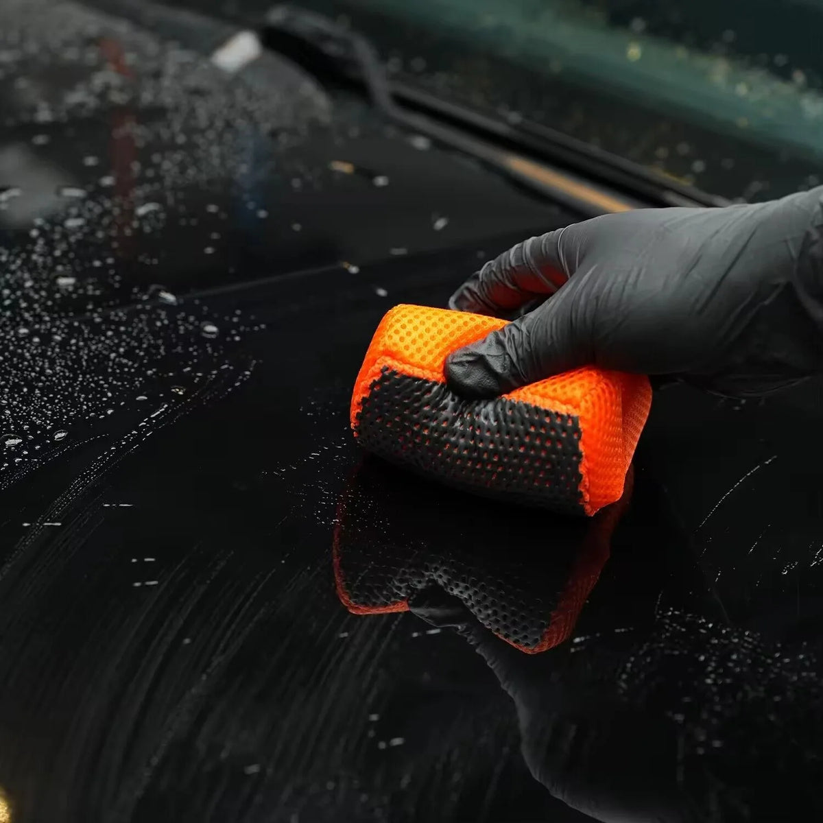 SPTA 1Pc Ultra Clay Scrubber Bar Scrubber Blocco di spugna arancione per lavaggio auto Vernice Dettagli Argilla