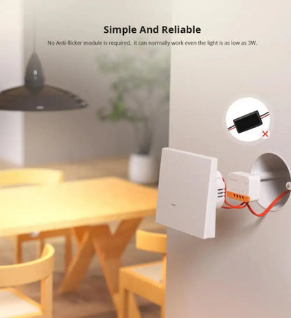 SONOFF ZBMINI L2 Extreme ZigBee Smart Switch Nessun cavo neutro richiesto Interruttore di controllo a 2 vie a 1 banda Funziona vocale Alexa con ZBBridge