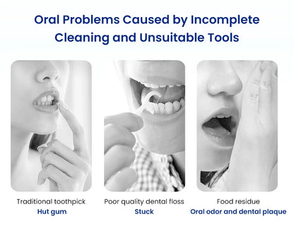 Filo Interdentale a Forma di C Oral-B al Gusto di Menta, Bastoncini Piatti Cerati, Pulitori Interdentali Sottili e Resistenti