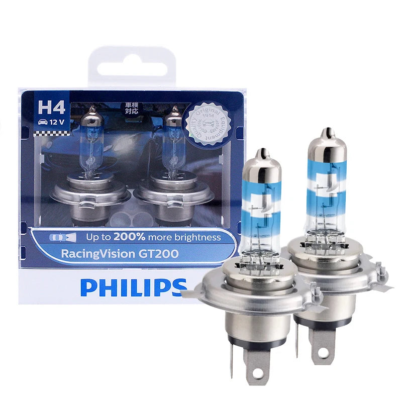 Philips H7 H4 12V 55W Faro alogeno Fino al 150% 200% Altro luminosità Lampadine originali per auto