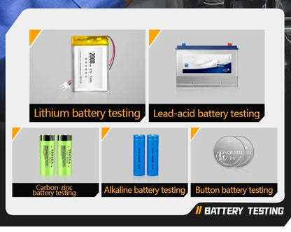FNIRSI HRM-10 Tester di resistenza interna di tensione della batteria 18650 Tester di condensatori per batterie per auto con piombo al litio acido AC ad alta precisione