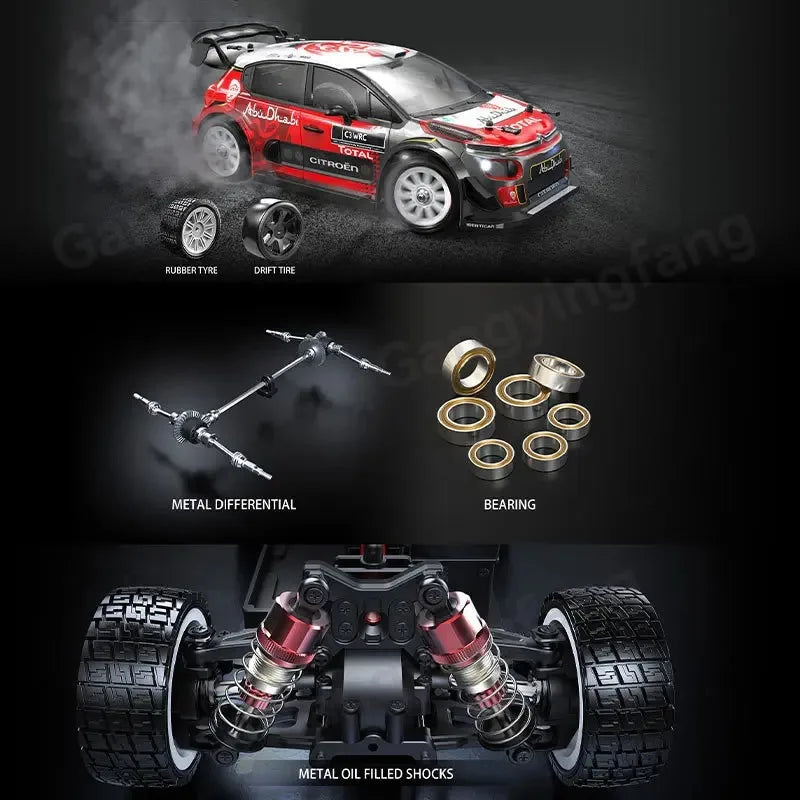 MJX HYPER GO 1/14 14304 14303 60KM/H Auto da Corsa RC Fuoristrada ad Alta Velocità con Trazione Integrale e Motore Brushless 2.4G, Regalo per Ragazzi
