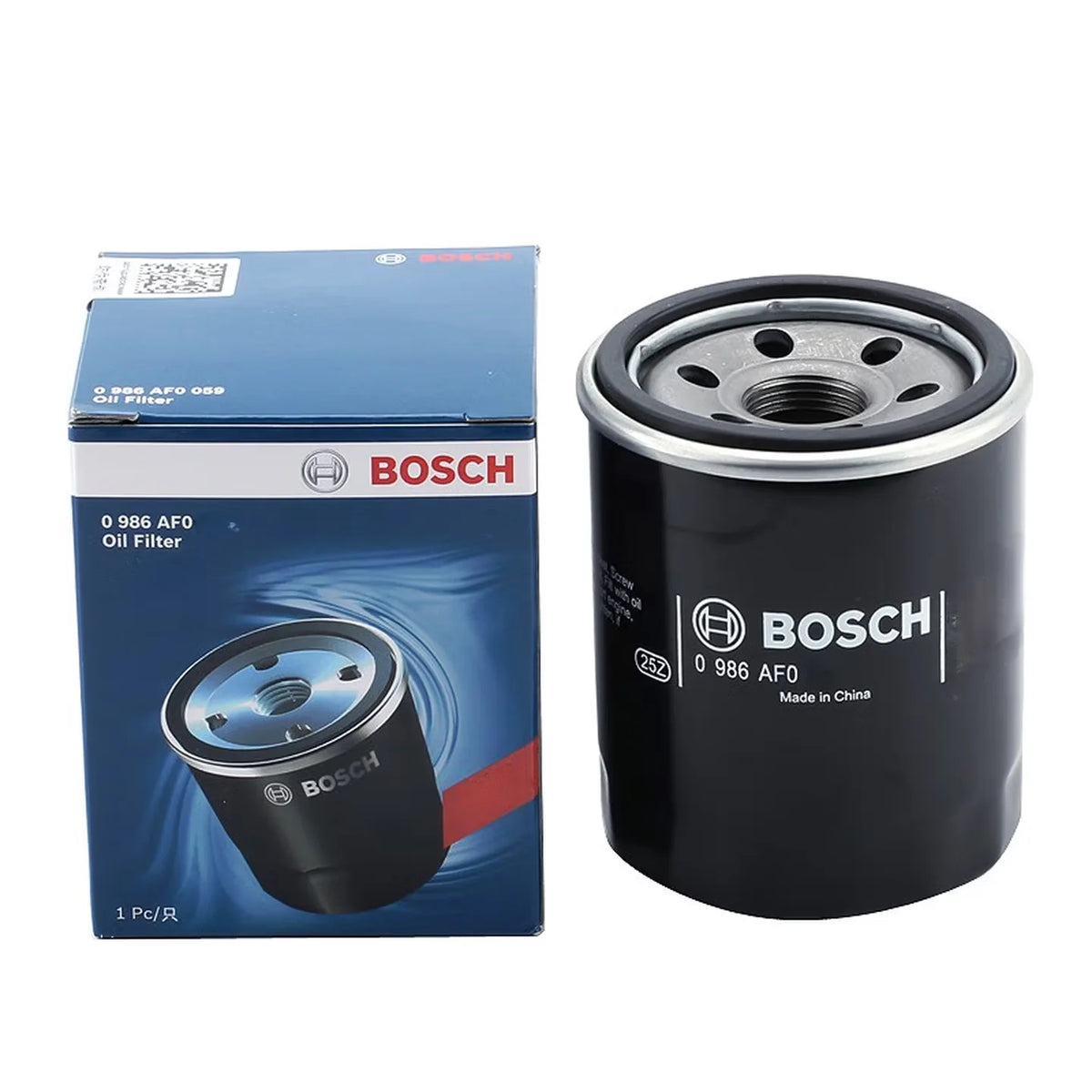 Filtro olio Bosch AF0059 per Honda Accord, Civic, Clarity, Crosstour, CR-V, CR-Z, Element, Fit, HR-V, Insight, Odyssey [codice originale: 30A4000100]