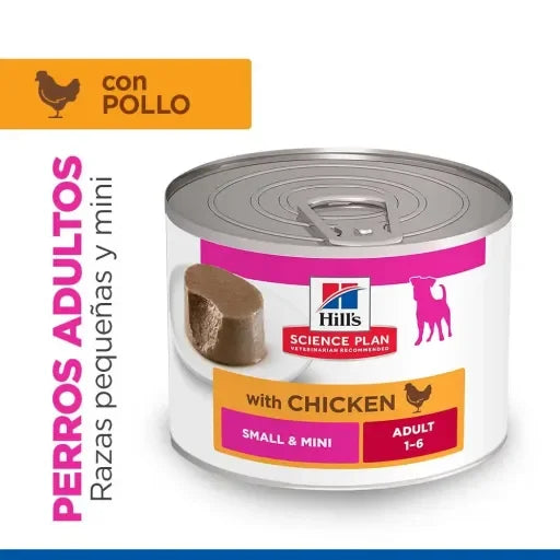 Hill's Adult Mousse Small & Mini Pollo Cibo Umido per Cani - 200 GR
