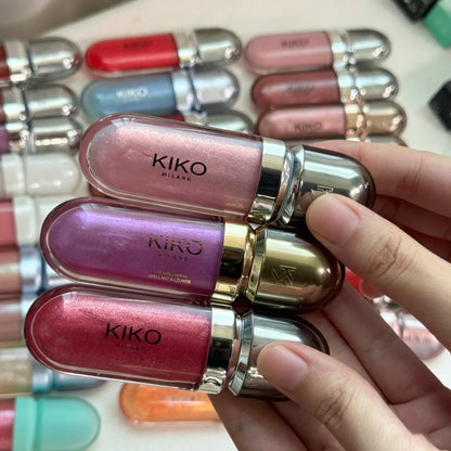 KIKO Milano Lucidalabbra 3D Hydra, Classico, per Uso Quotidiano, Idratante, Alta Lucentezza, Aspetto Naturale, Non Appiccicoso, Finitura Liscia, Regalo di Trucco