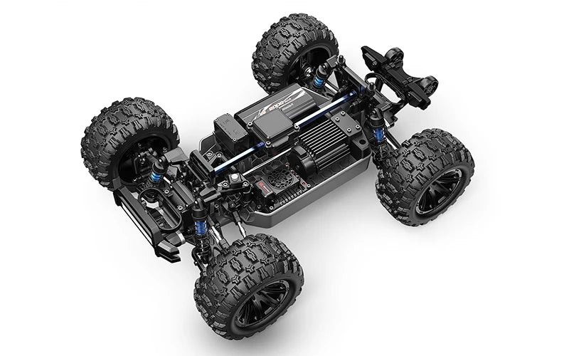 Local+ HYPER GO MJX 12212 1:12 18208 1:18 Monster Truck RC Elettrico a Quattro Ruote Motrici 3S ad Alta Velocità con Motore Brushless, Auto RC Fuoristrada 4x4 con Spedizione Locale in 24h dall'UE